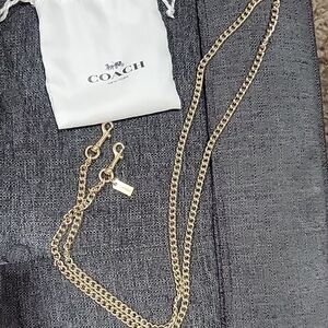 Coach Gold Chain Strap